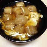 お麩と卵のお吸い物